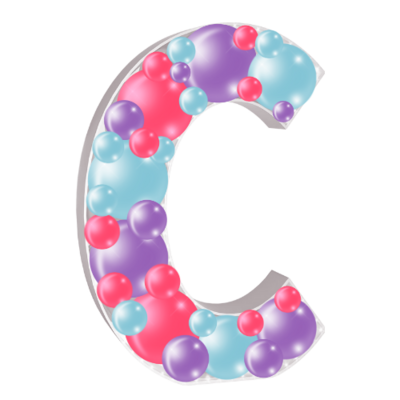 balloon letter mosaic for rent