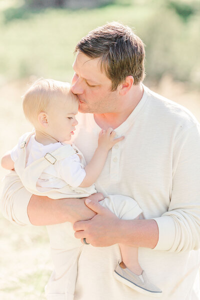 Light and airy family photo in a park by portland family photographer Samantha Shannon
