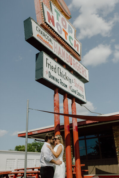 Photos by Tia is a wedding, elopement, engagement, and creative session photographer based in Austin, Texas. She offers both digital and film photography services.
