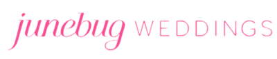 Junebug weddings logo pink