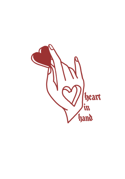 Heart Cut Out Red