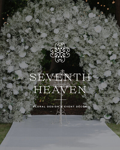 Elegant emblem created for a UK-based luxury floral design and decor brand.