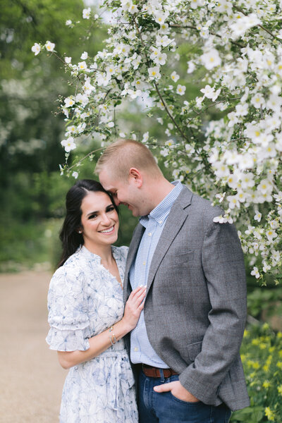 Bride and groom walk up memorial steps at their DC wedding