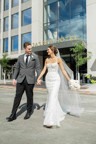 Downtown Fargo ND Wedding Photographers