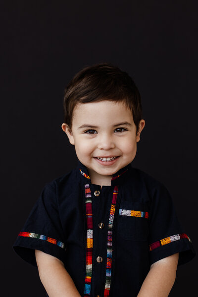 elementary school aged boy portrait