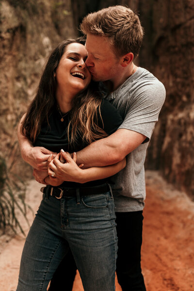 Engagement Session at Providence State Canyon in Lumpkin  Georgia
