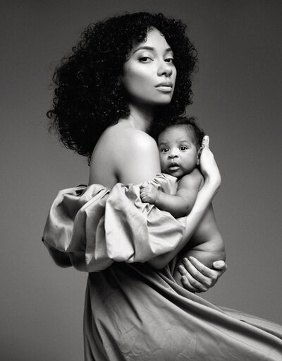 stunning motherhood portraits and Miami family photography studio