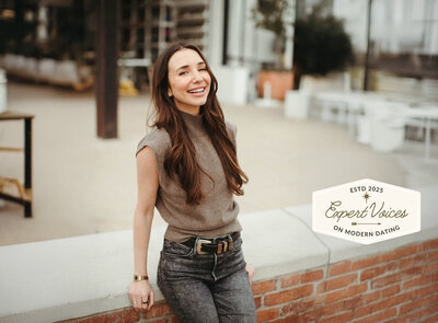 Blaine of Dating by Blaine smiling in a casual branding portrait, featured in Shannon Kathleen Photography’s Expert Voices on Modern Dating blog series.