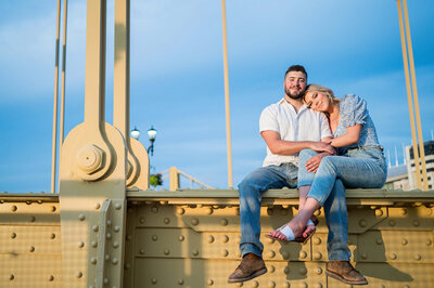 pittsburgh roberto clemente bridge engagement picture