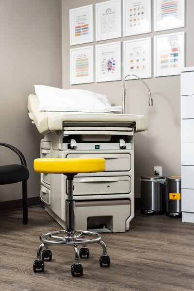 exam room in a doctor's office