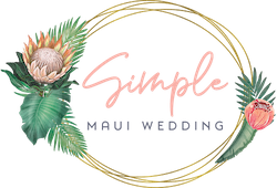 Simple Maui Wedding Logo