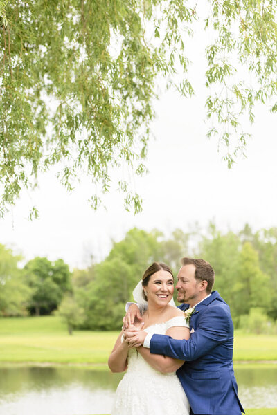 Golf Resort couple's photo by Lake Geneva Wedding Photographer