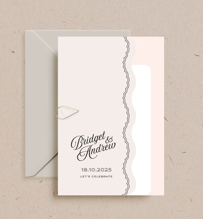 Big Love neutrals invitation package by State of Elliott