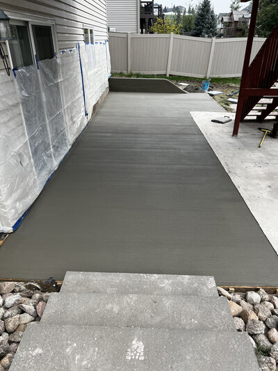 concrete patio