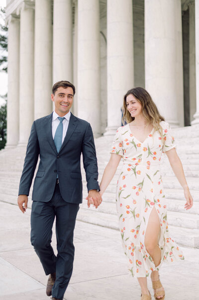 Vintage-inspired film photo of newlyweds on the rooftop of the Quirk Hotel in Richmond, Virginia.