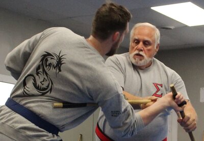 Man teaching martial arts