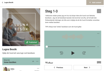 Lugna Besök onlinekurs reaktiv hund stressad hund onlinekurs