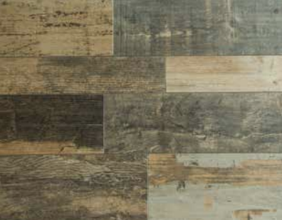 Medium grain laminate with varying shades in each plank