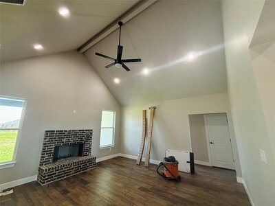 Spacious flex room perfect for home office or gym in new Valley View home