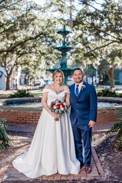 Heather + Jorge's elopement in Lafayette Square -  The Savannah Elopement Package, Flowers by Ivory and Beau