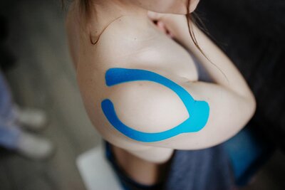 kinesiology tape on shoulder - Massage Therapy in Sun Prairie WI Specific Health Massage Therapy  sports massage