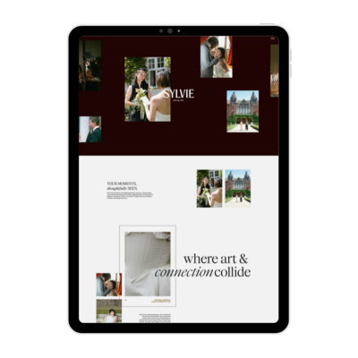 ipad website design mockup