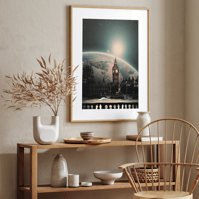 Affiche collage surréaliste