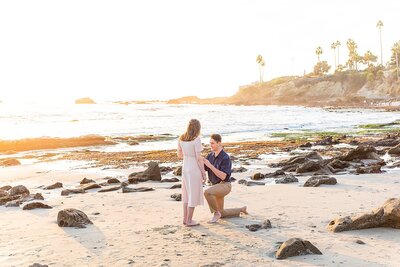 Laguna Beach engagement proposal by Sherr Weddings based in Vista, California.