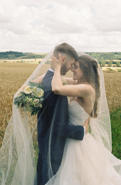 35mm couple portrait from editorial wedding photographer, the Falkenburgs