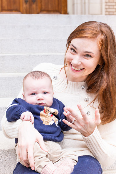 mommy and newborn photo session in Atlanta midtown by Laure Photography