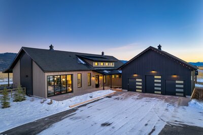 A custom built home in teton valley idaho