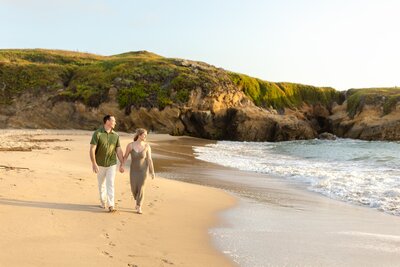 Couple in Davenport Beach, California