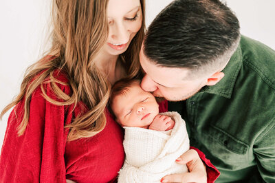framed photo collage of maternity and newborn photos in studio captured by Springfield MO newborn photographer Jessica Kennedy of The XO Photography