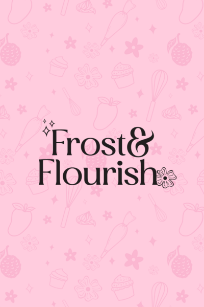 Logo design for Frost and Flourish, a Washington DC Cake Bakery and Patisserie