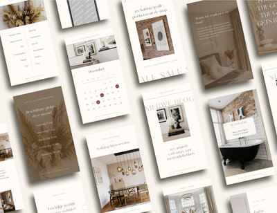 Instagram story templates voor interieur designer