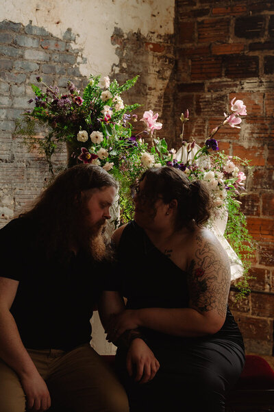 Atlanta floral designers Darian and AJ of Araiza Florals.