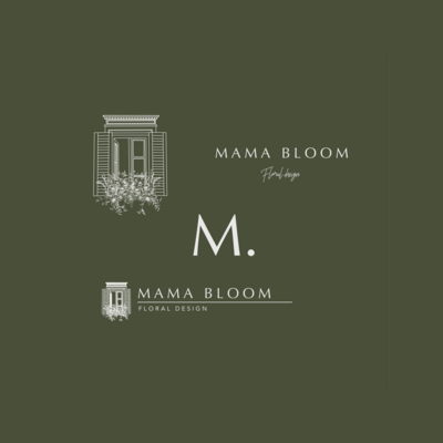 Mama Bloom florist brand design and website design
