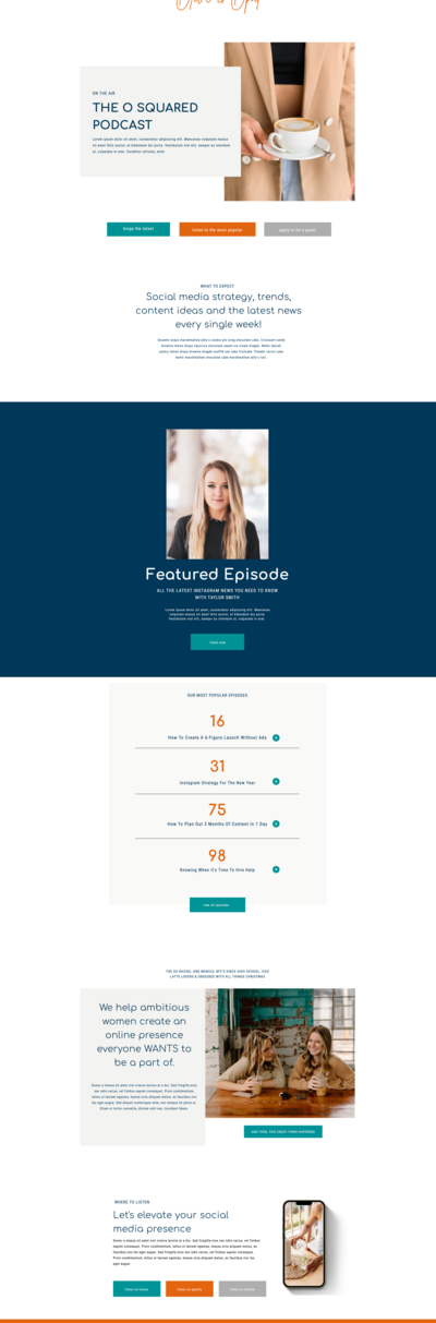 Fully customizable showit website template for social media managers, service providers, coaches, bloggers and business consultants