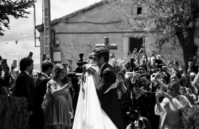 Beautiful bride getting ready