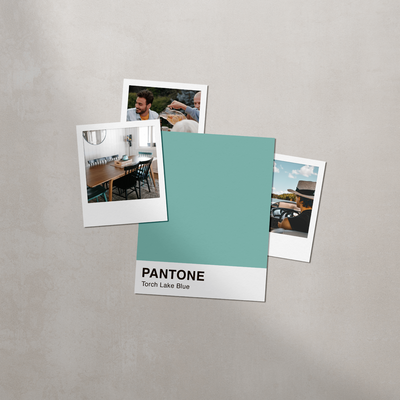 Nostalgic polaroids for short term rental brand with earthy tones 