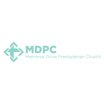 Memorial Drive Presbyterian Church light blue logo