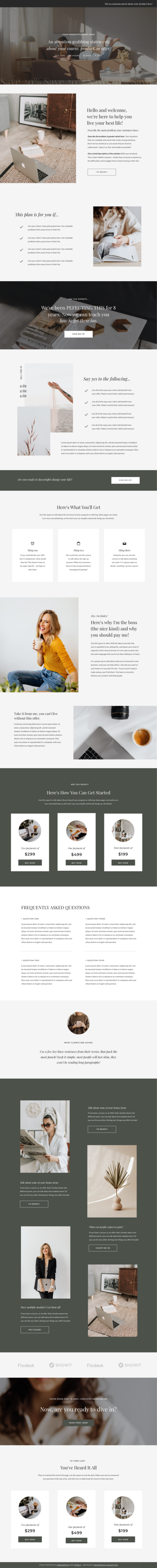 Sales Funnel Template by The Buffalo Collective