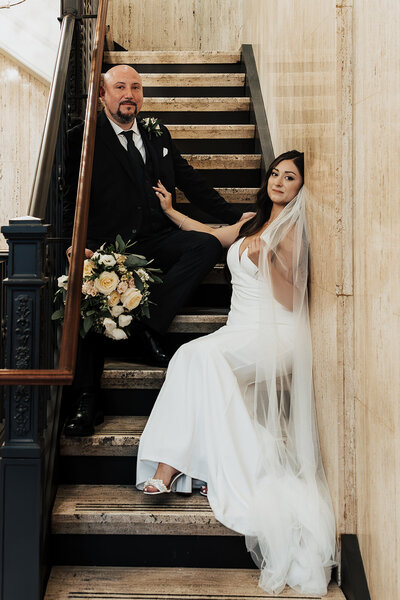 couple captured at their philadelphia pa wedding