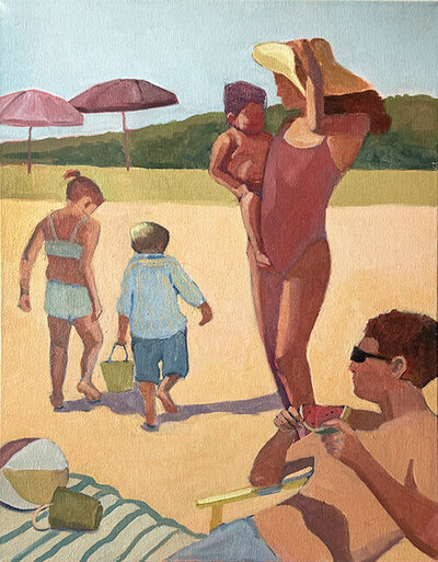 Marie Stone Fine Art Oil Paintings Beach