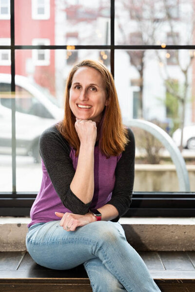 portrait of a social media manager in baltimore taken by brand photographer