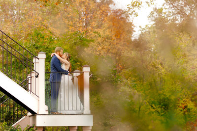 Northern Virginia Wedding Photographer takes a photo of a bride and groom at cana vineyards and winery.