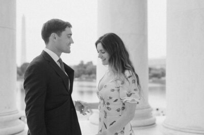 Vintage-inspired film photo of newlyweds on the rooftop of the Quirk Hotel in Richmond, Virginia.