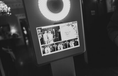 Classic photo booth set up at event in Vancouver