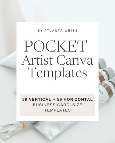 Studio Artist Canva Templates – 120 vertical + 120 horizontal DL (DIN-lang) size designs.