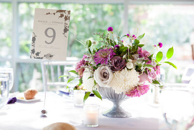 VisArts-Center-Rockville-MD-wedding-florist-Sweet-Blossoms-centerpiece-Paired-Images-Photography